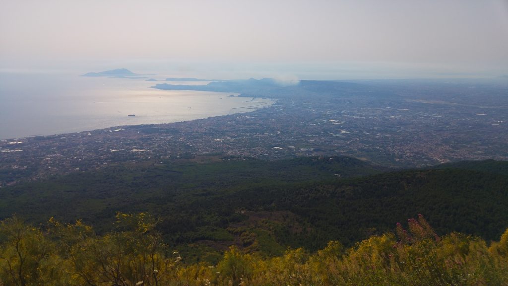 Naples city panorama