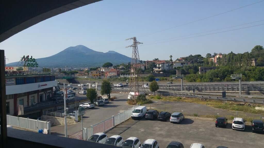 Walking in Pompeii ruins