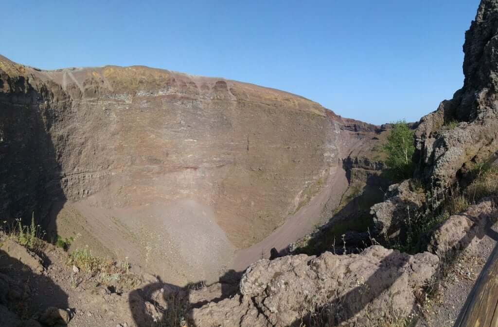 Volcano crater view