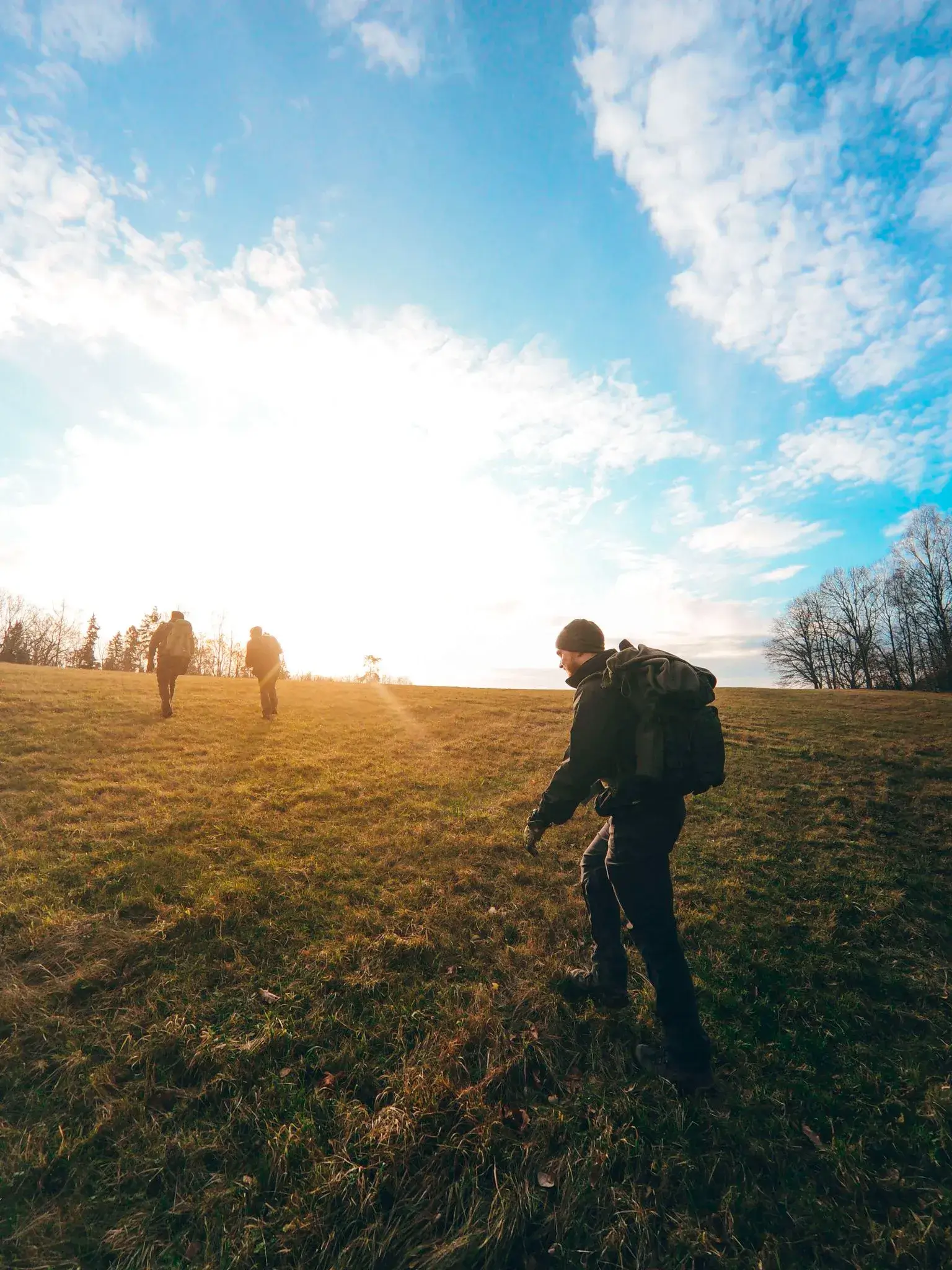 EG doing a day hike in 2020