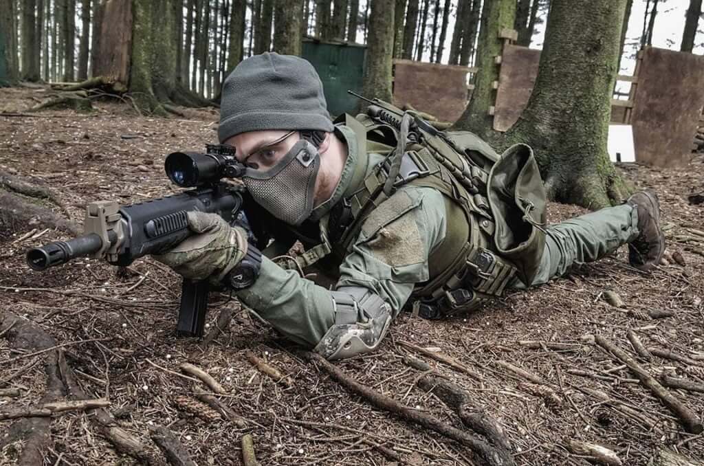 In combat (I didn't know someone was doing a photo)