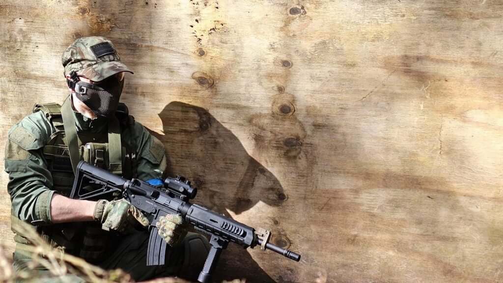 Somewhere in the Scottish Airsoft field