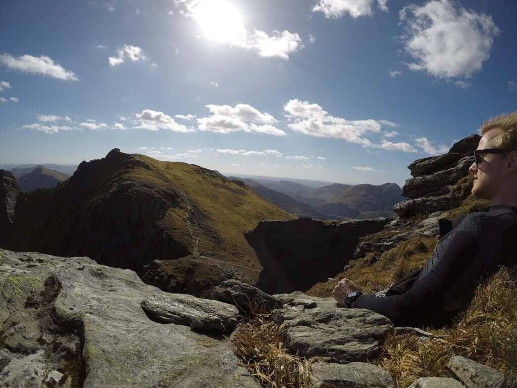 Top of the Cobbler in super sunny day