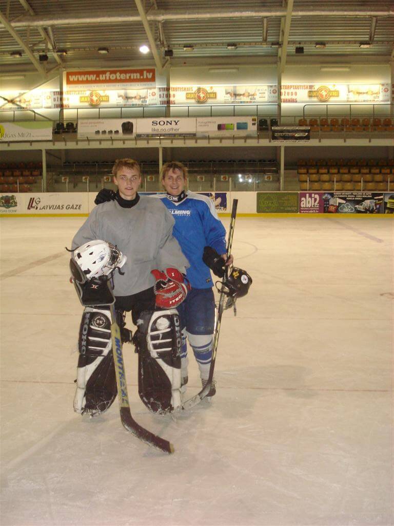 First time trying goalie equipment