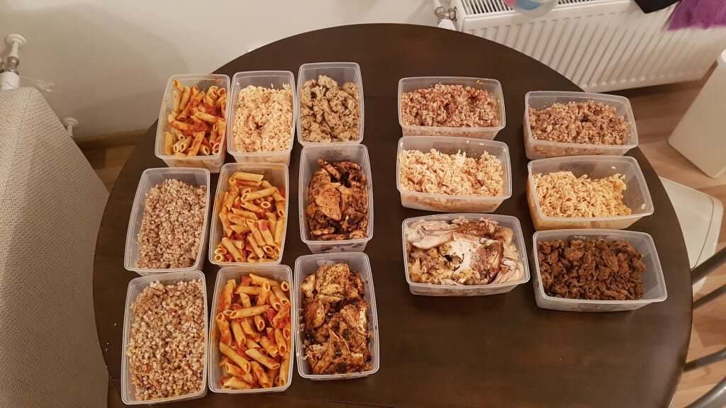 It was mixture of pasta, rice and buckwheat. And a lot of meat.