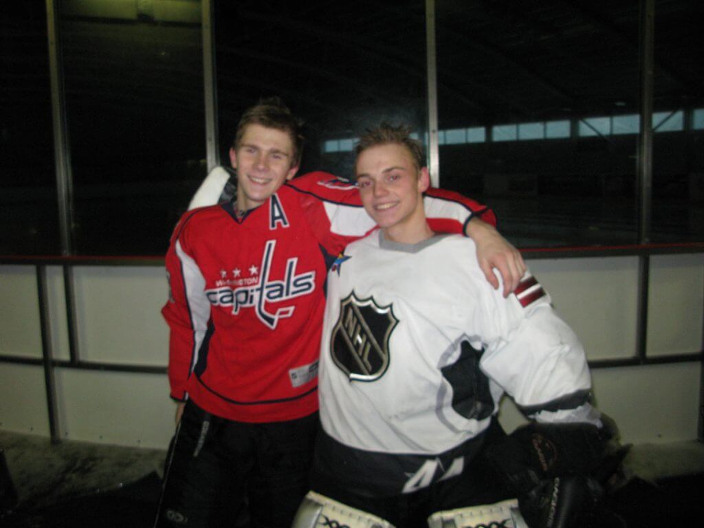 Krisjanis teaching skating