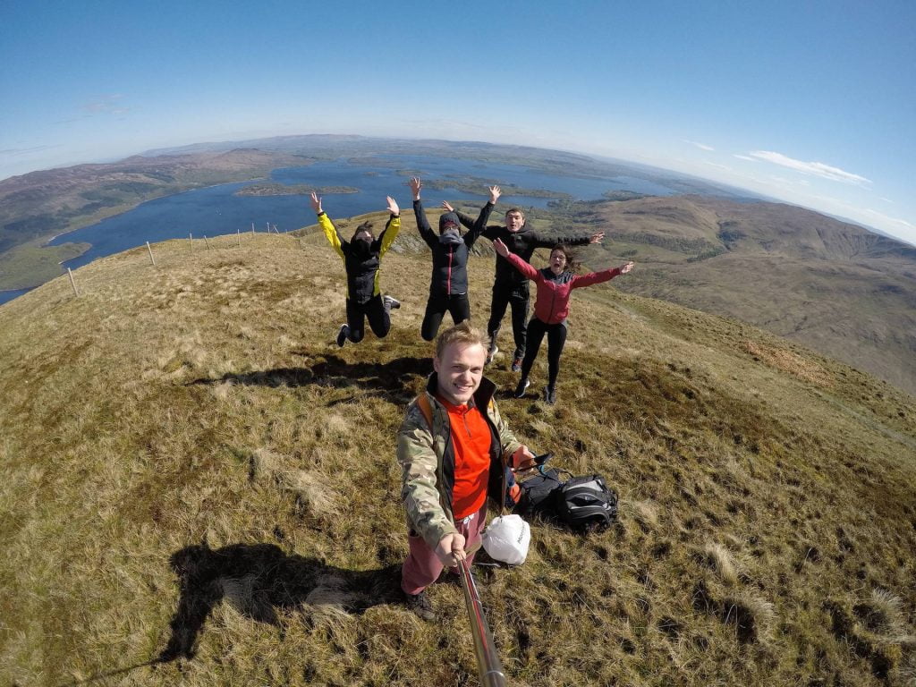 Loch Lomond in the background