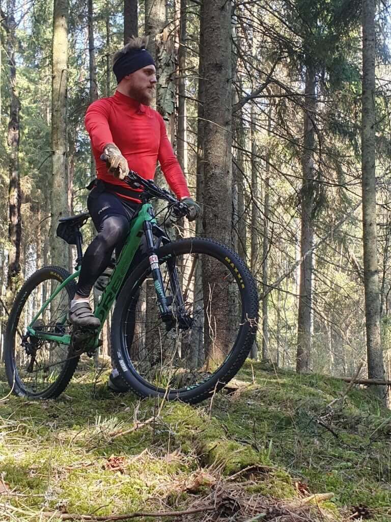 Usually my mountain biking off-road is in the woods