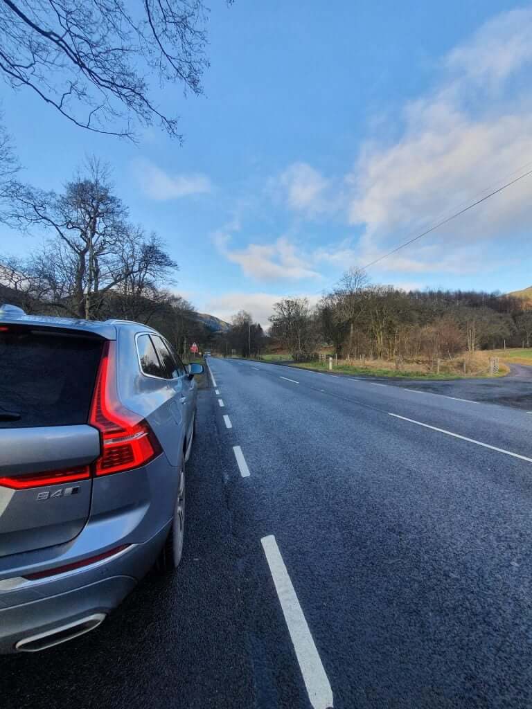 Scottish countryside road