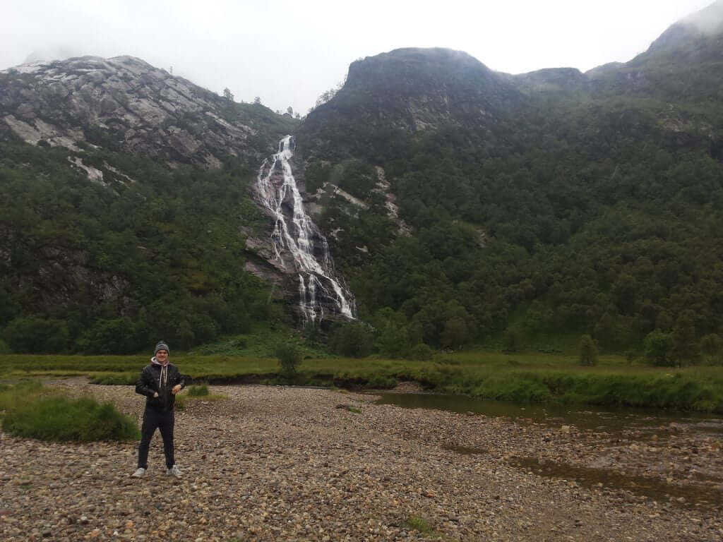 Steall waterfall main view
