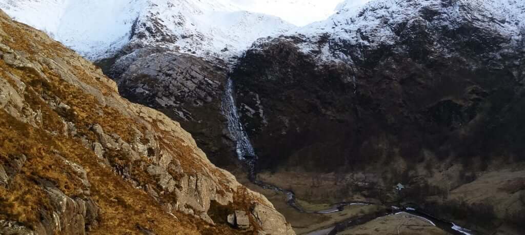 Steall Waterfall from the top