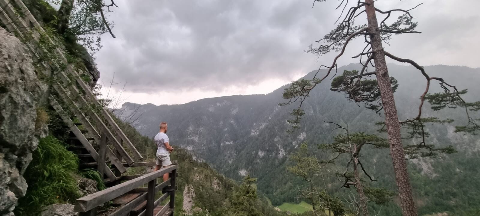 Right before rain, wind, and lightning. The view was fabulous