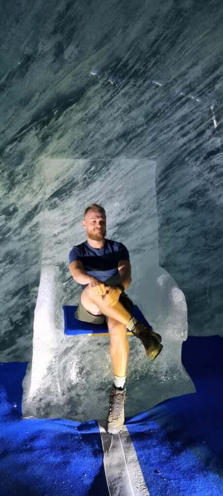 Here I felt like an ice king. Truly king. Inside