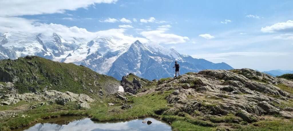 Le Brévent landscape with Mont Blanc