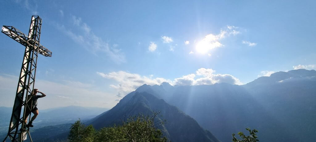 Summit cross at Monte Sperone