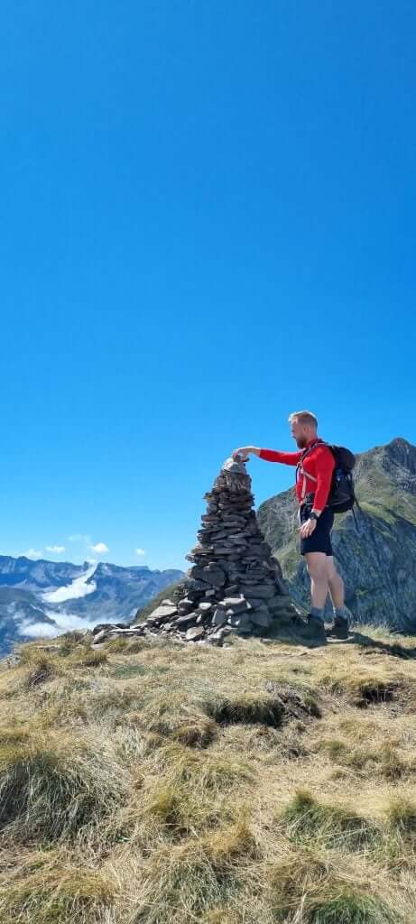 Stone tower with blue sky