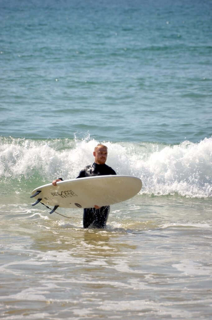 Surfing action shot 1