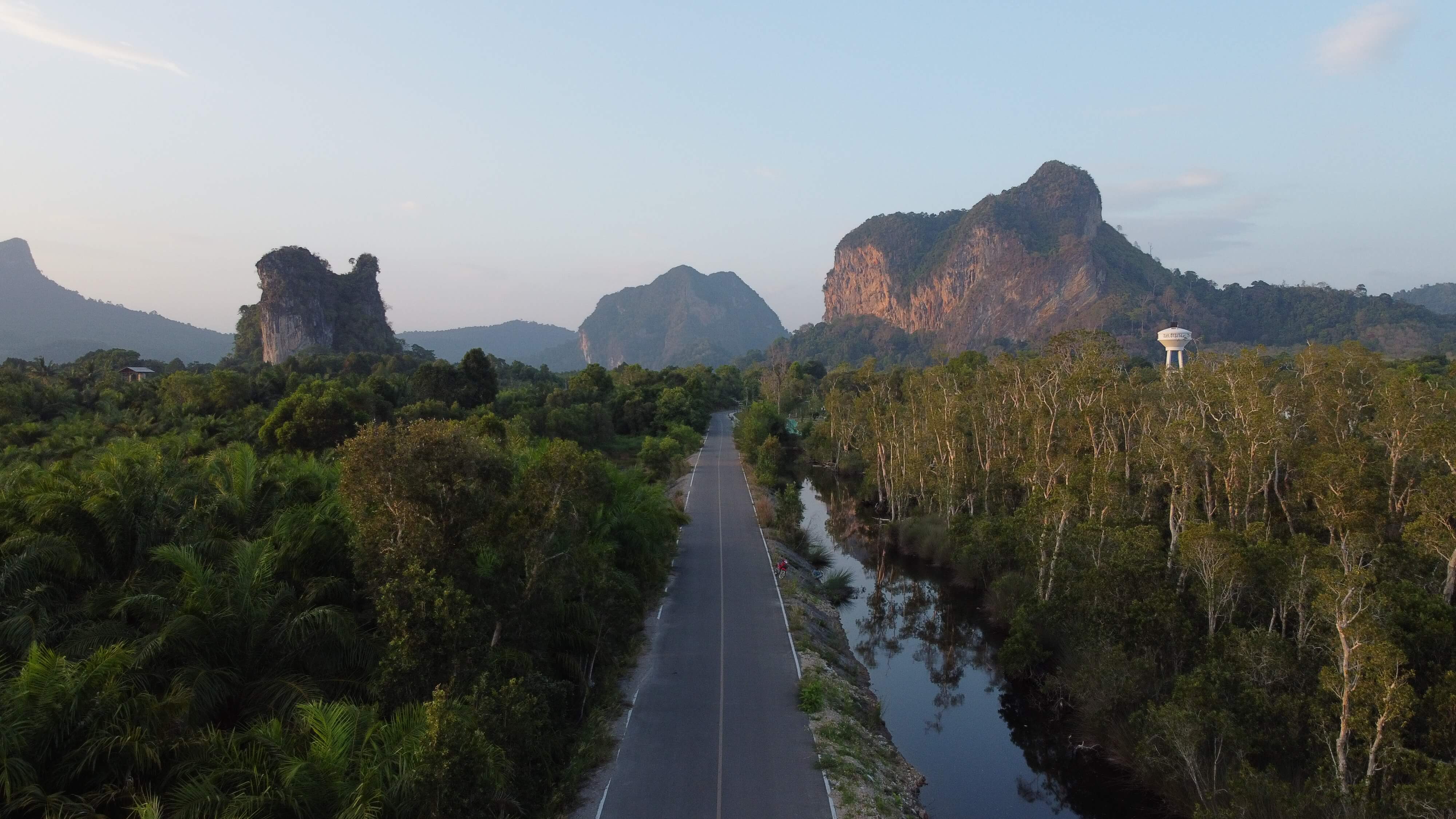 Karst mountains road